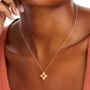 Roberto Coin 18K Yellow Gold Petite Venetian Princess Diamond Necklace